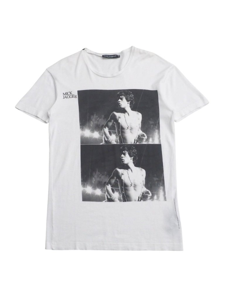 Dolce & Gabbana Short Sleeve T-Shirt 44 Mick Jagger